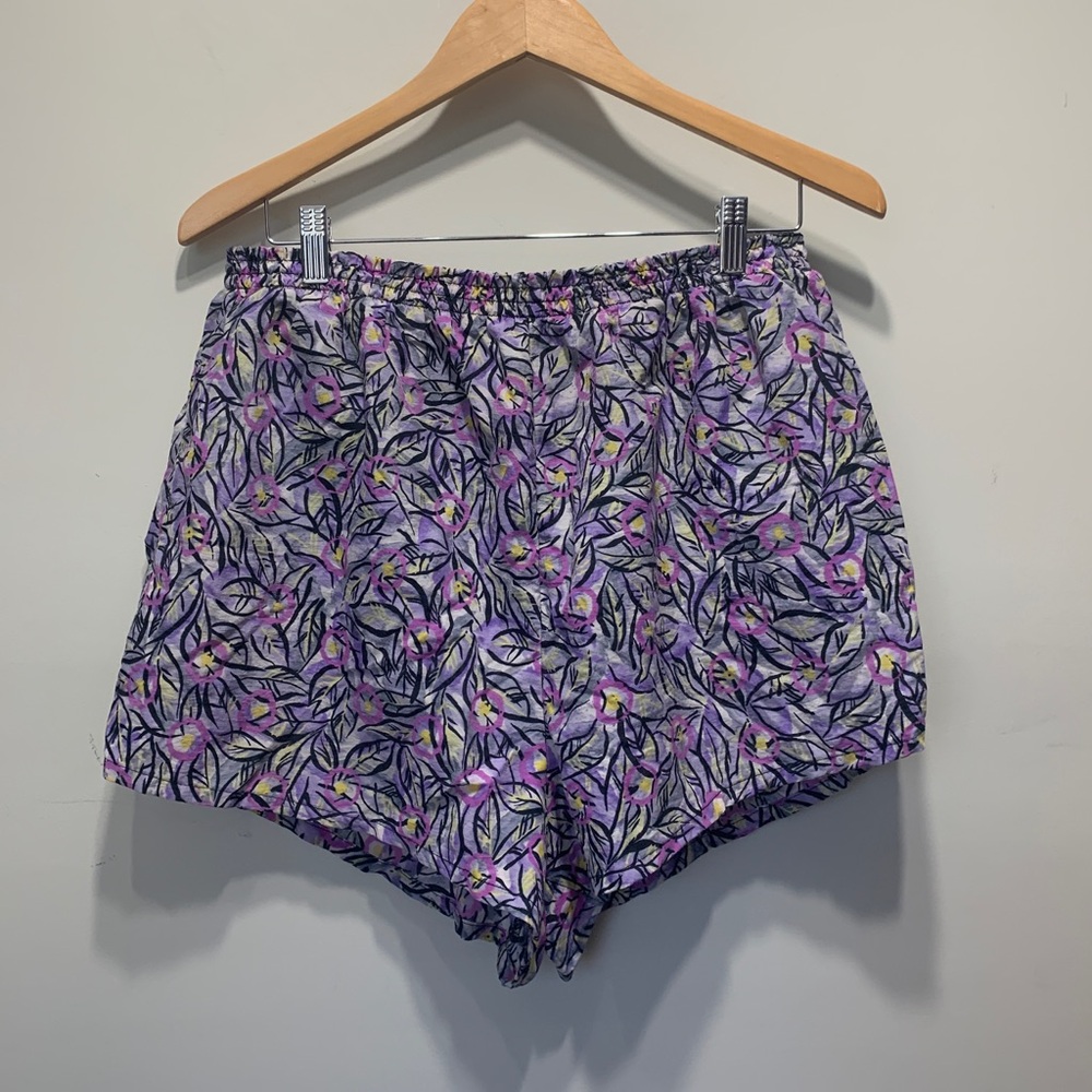 Vintage printed nylon shorts